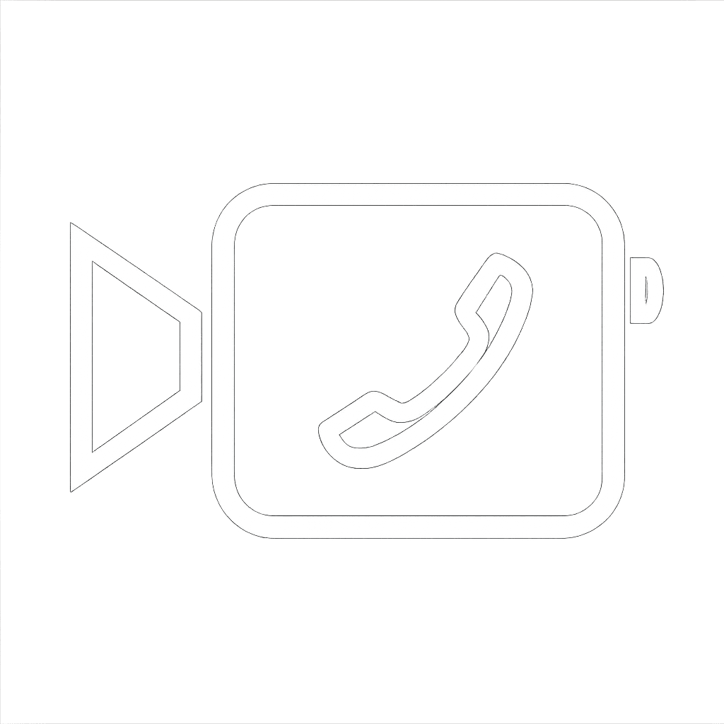 Icono de videollamada por WhatsApp
